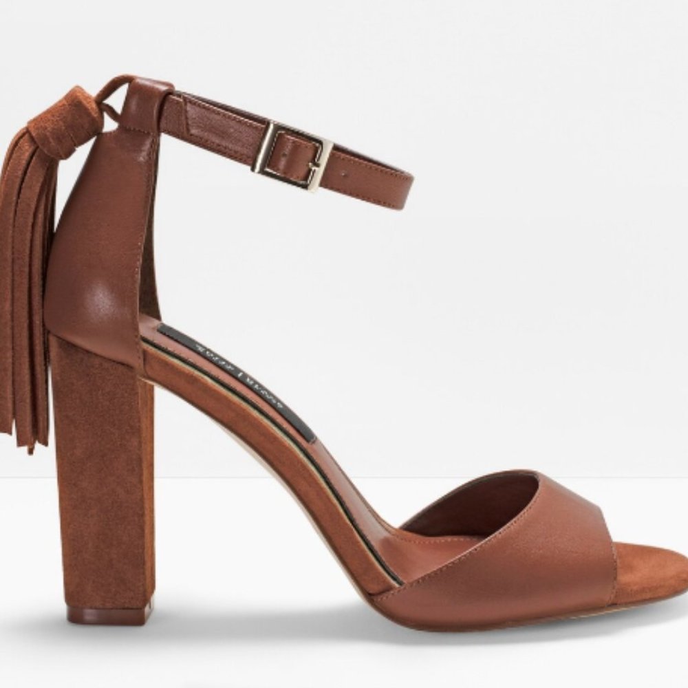 WHBM Tassles Heels - Size 10